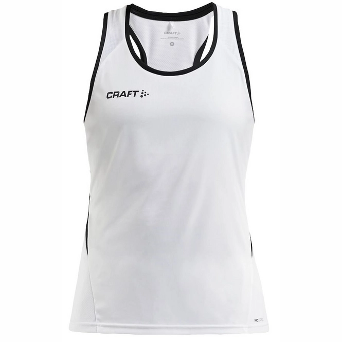 Vest Craft Women Pro Control Impact Singlet W White Black