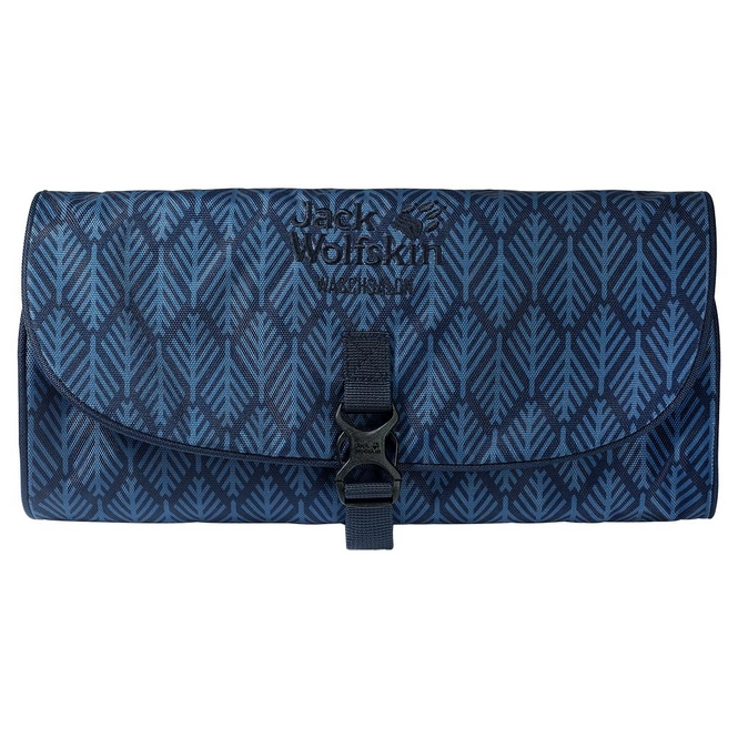 Toiletry Bag Jack Wolfskin Waschsalon Blue Geometric Leaves