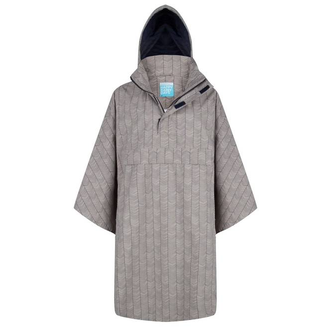 Poncho Happy Rainy Days Bike Cape Celeste Stripes Clay Navy