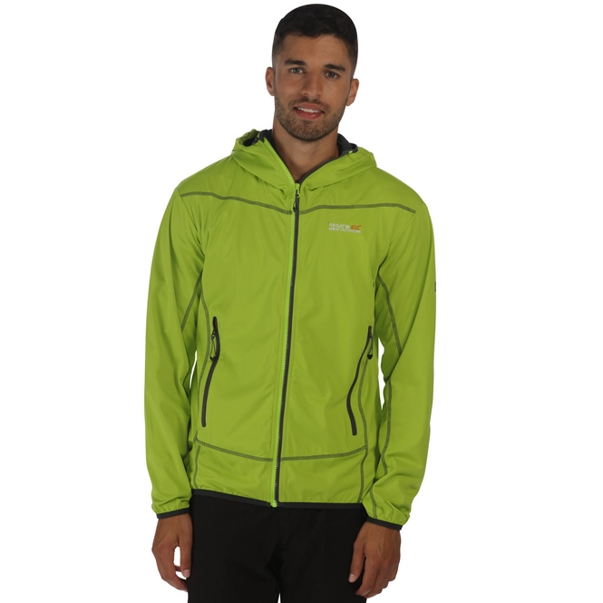 Jacket Regatta Mens Static II Lime Zest Grey Seal Grey