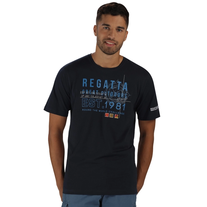 T-Shirt Regatta Mens Cline Navy