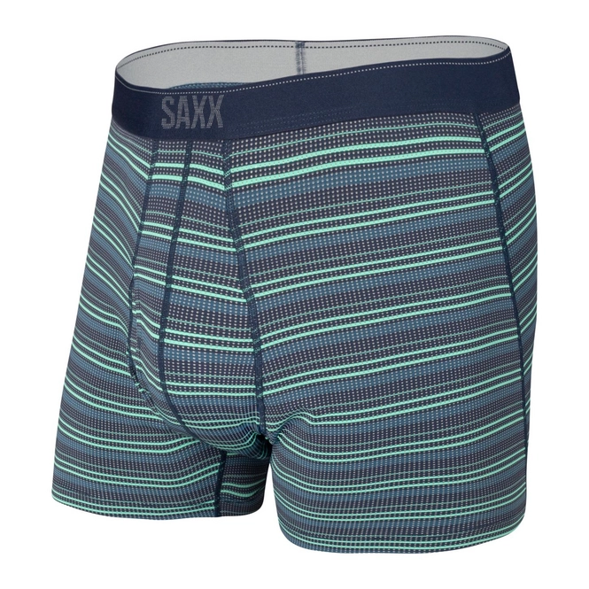 Boxers Saxx Men Quest Brief Fly Green Sunrise Stripe