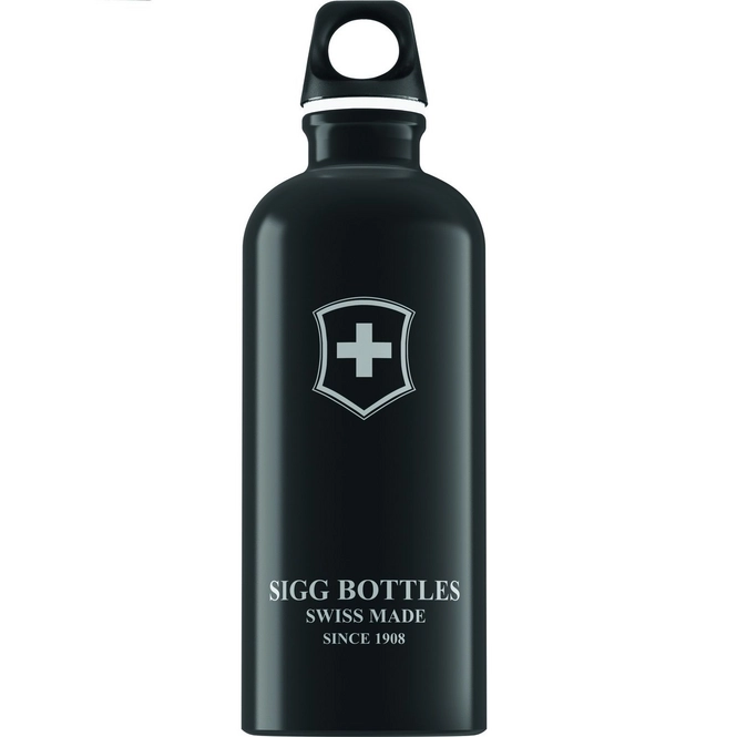 Water Bottle Sigg Swiss Emblem Black 1L