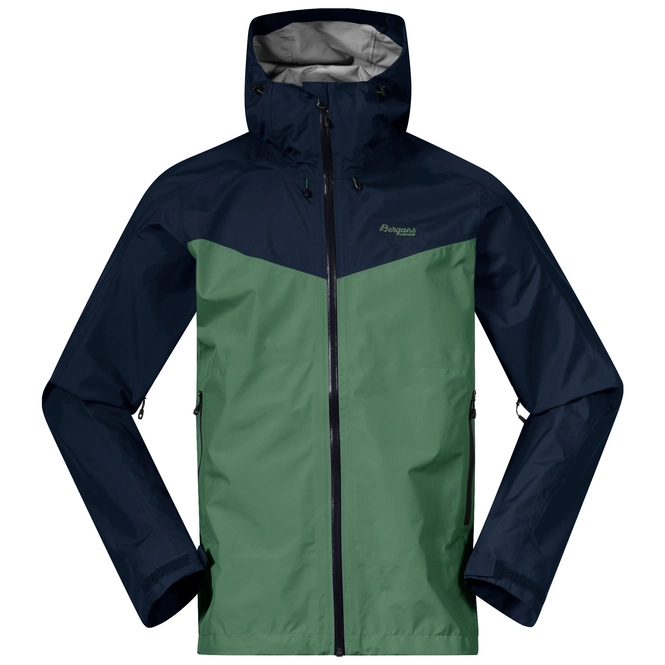 Jacket Bergans Men Skar Light 3L Shell Jacket Dark Jade Green Navy Blue