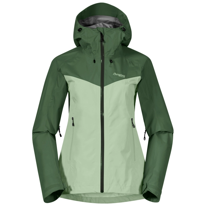 Jacket Bergans Women's Skar Light 3L Shell Jacket Light Jade Green Dark Jade Green