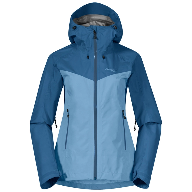 Jacket Bergans Women Skar Light 3L Shell Jacket Pacific Blue North Sea Blue