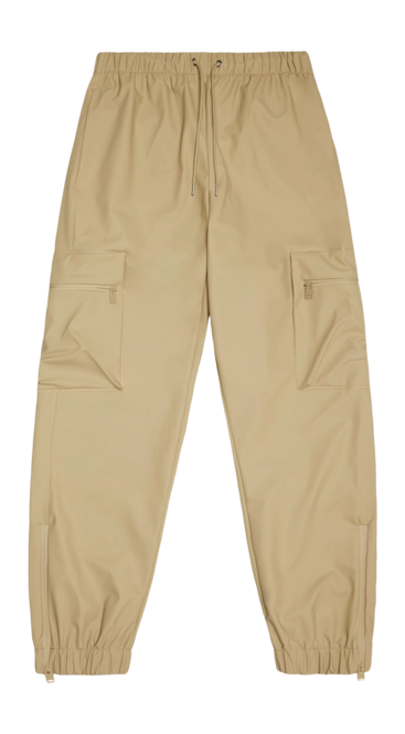 Waterproof Trousers RAINS Unisex Cargo Regular Sand