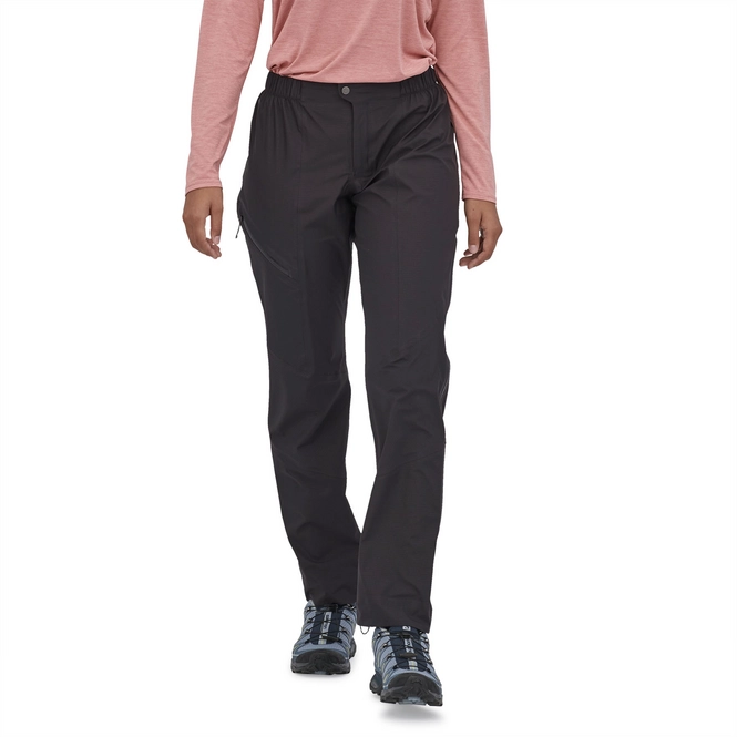 Rain Trousers Patagonia Women Granite Crest Black