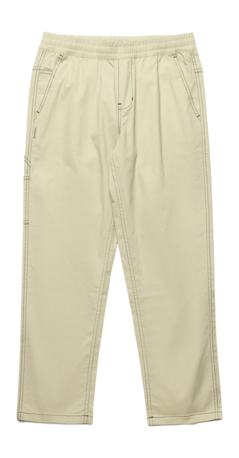 Taikan Men Carpenter Cream Contrast Stitch Pants