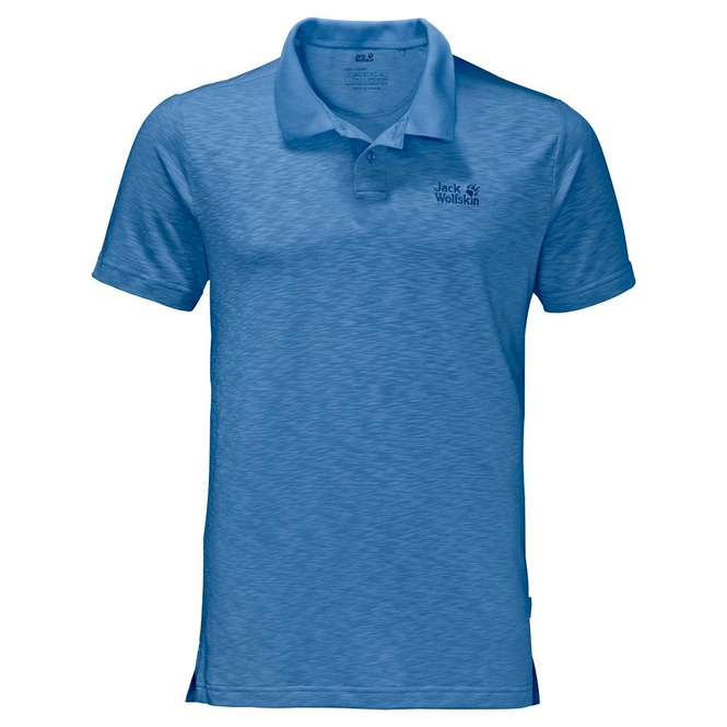 Polo Shirt Jack Wolfskin Travel Men Wave Blue