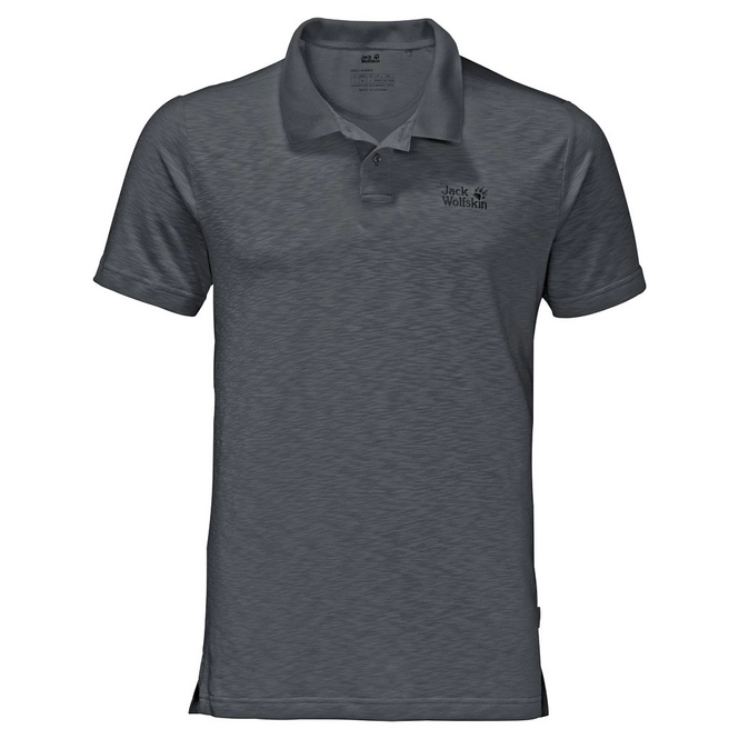 Polo Shirt Jack Wolfskin Travel Polo Men Dark Iron