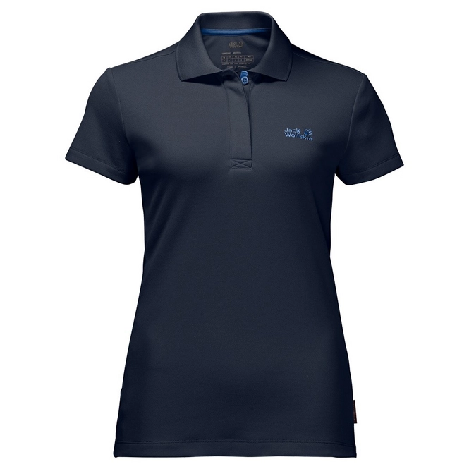 Polo Shirt Jack Wolfskin Three Towers Women Midnight Blue