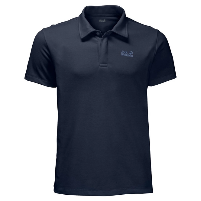 Polo Shirt Jack Wolfskin Three Towers Men Night Blue