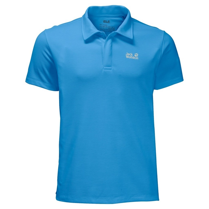 Polo Shirt Jack Wolfskin Three Towers Men Ocean Blue