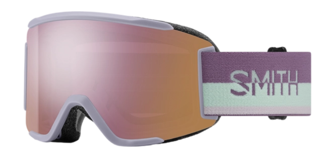Ski Goggles Smith Unisex Squad S ChromaPop Everyday Rose Gold Mirror Lunar Fog Split