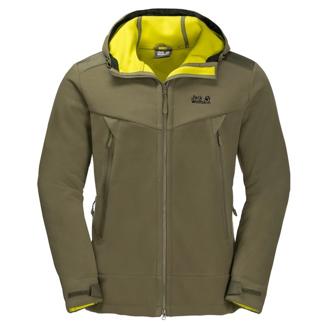 Fleece Jacket Jack Wolfskin Chinook Burnt Olive