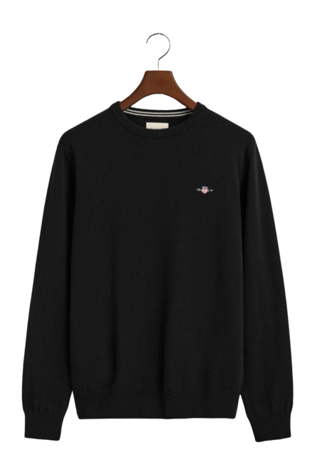 Jumper GANT Men Superfine Lambswool C-Neck Black