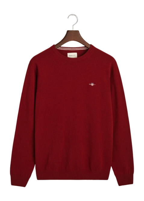 Jumper GANT Men Superfine Lambswool C-Neck Plumped Red