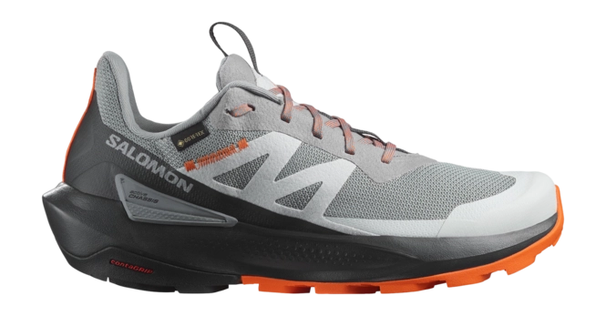 Walking Boots Salomon Men Elixir Activ GTX Sharkskin Phantom Dragon Fire