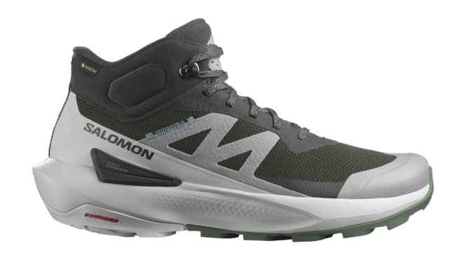 Walking Boots Salomon Men Elixir Activ Mid GTX Phantom Glacier Gray Laurel Wreath