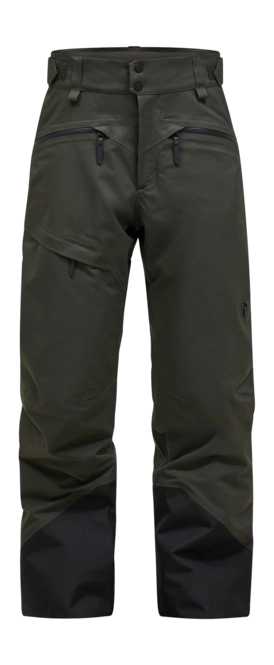 Ski Trousers Peak Performance Men Insulated 2L Ski Pants Olive Extreme