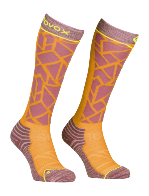 Ski Socks Ortovox Women Ski Tour Comp Long Socks Autumn Leaves