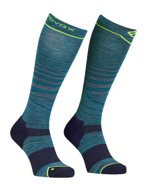 Ski Socks Ortovox Men Ski Tour Lt Comp Long Socks Petrol Blue Blend