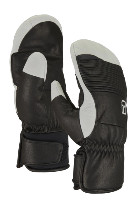 Gloves Ortovox Men Full Leather Mitten Black Raven