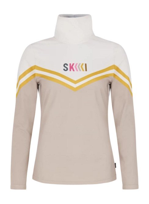 Ski Sweatshirt Protest Women Prtmerci 1/4 Zip Bamboo Beige