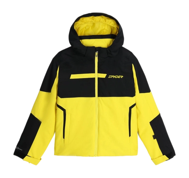 Ski Jacket Spyder Boys Challenger Acid Yellow