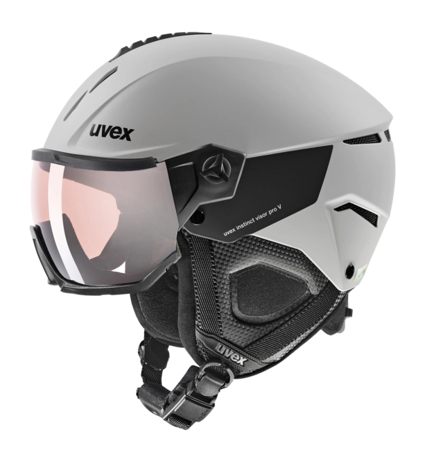 Ski Helmet Uvex Instinct Visor Pro V Grey Matt '24