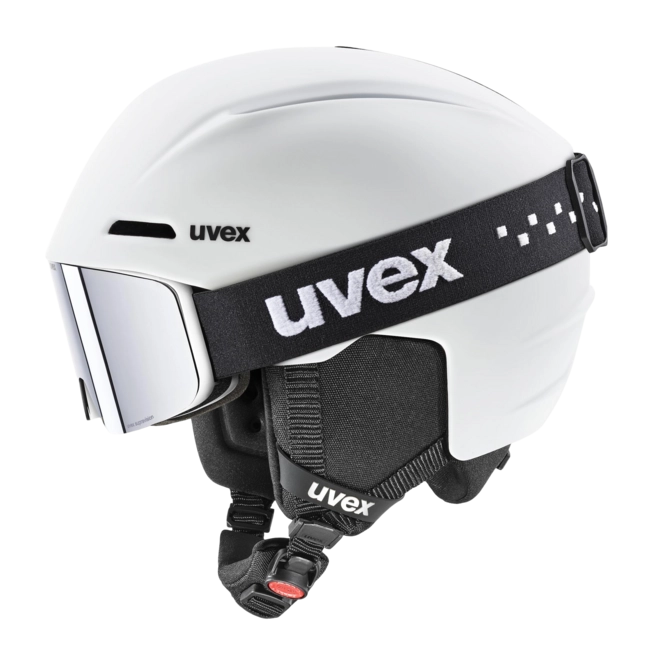 Ski Helmet Uvex Junior Viti Set + PWDR FM White Matt