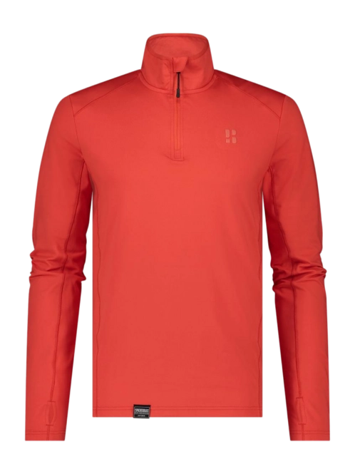 Ski Sweatshirt Poederbaas Men Four Seasons Lightweight Pully Mandarin red