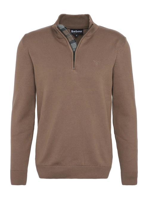 Jumper Barbour Men Avoch Half Zip Sweater Fossil
