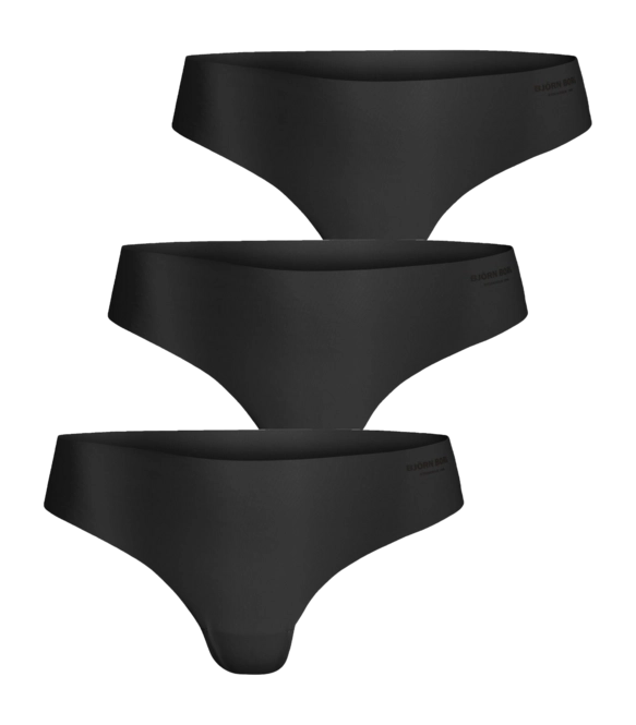 Base Layers Bjorn Borg Women Performance Thong Black (3-pack)