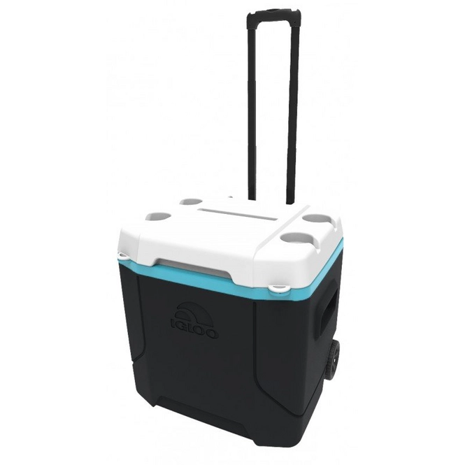 Cool Box Igloo Quantum 28 Roller Black Turquoise