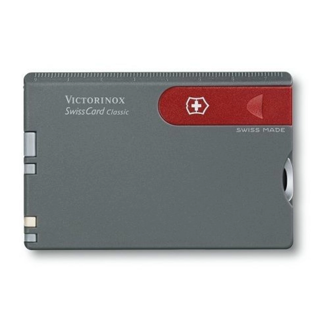 SwissCard Victorinox 10 Features Grey Red