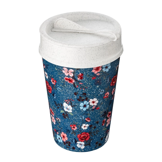 Thermal Mug Koziol Bio-Circular Iso To Go Flowers 400 ml