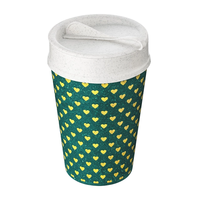 Thermal Mug Koziol Bio-Circular Iso To Go Golden Hearts (400 ml)
