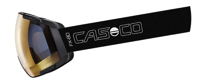 Ski Goggles Casco Unisex FX-80 Strap Vautron+ Black (Medium)