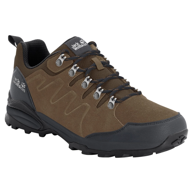 Hiking Shoes Jack Wolfskin Men Refugio Texapore Low Brown Phantom