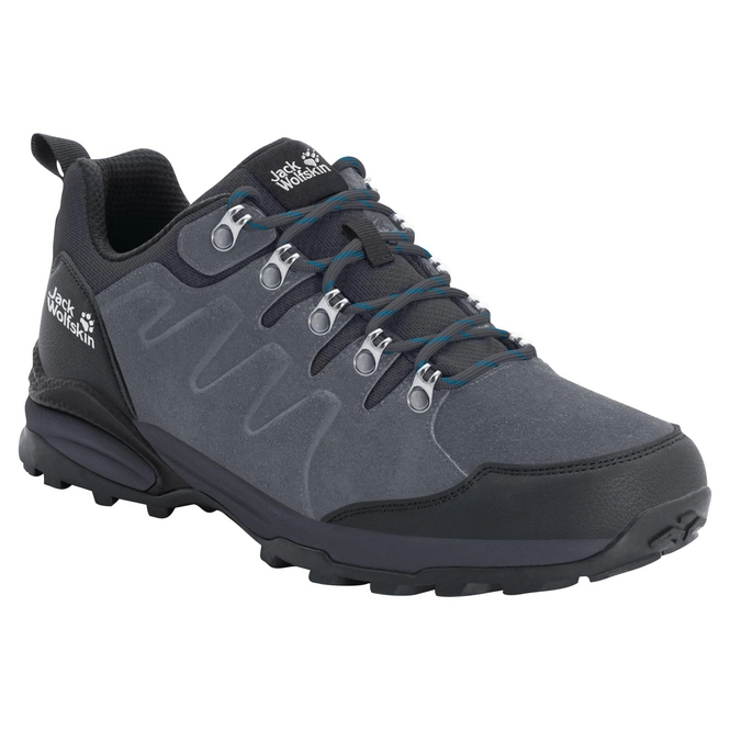 Hiking Shoes Jack Wolfskin Men Refugio Texapore Low Grey Black