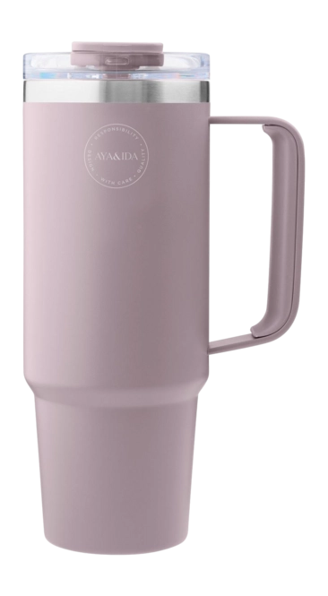 Thermal Mug AYA&IDA Thermocup with Straw Lavender 885 ml