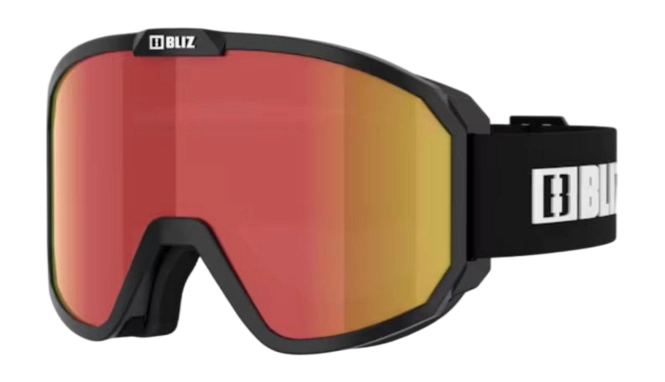Ski Goggles Bliz Rave Matte Black-White Logo / Orange