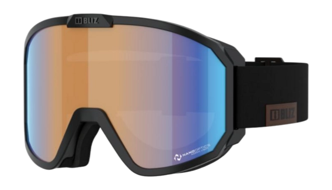 Ski Goggles Bliz Rave Matt Black-White Logo / Orange/Blue