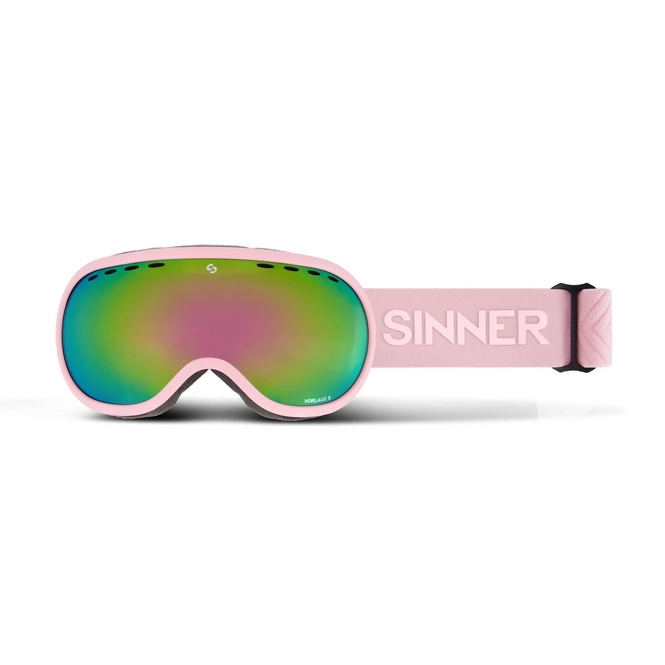 Ski Goggles Sinner Vorlage S Matte Light Pink Double Full Pink Mirror Vent '25