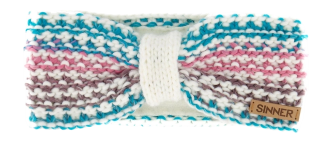 Headband Sinner Kids Sierra Headband White/Pink Melange