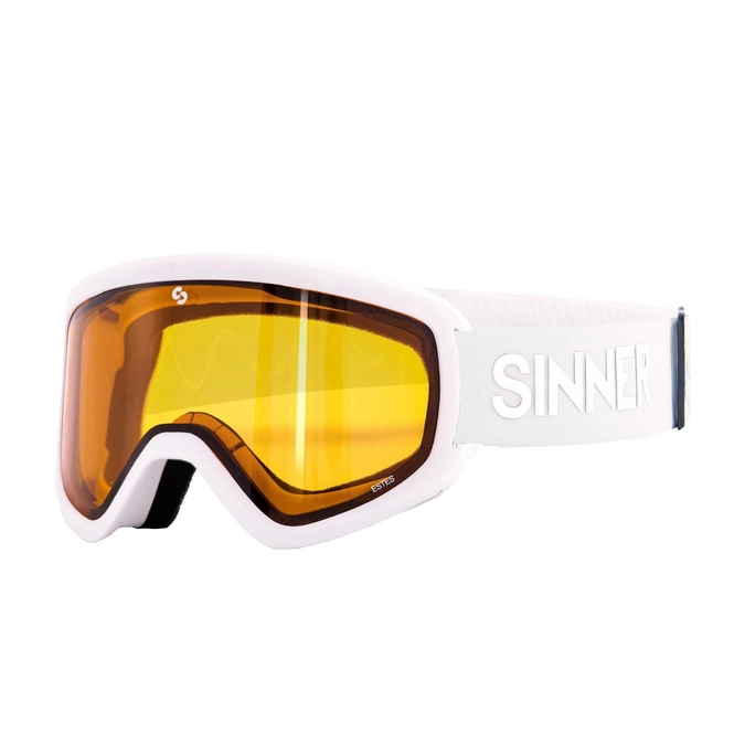 Ski Goggles Sinner Estes Matte White Double Orange '25