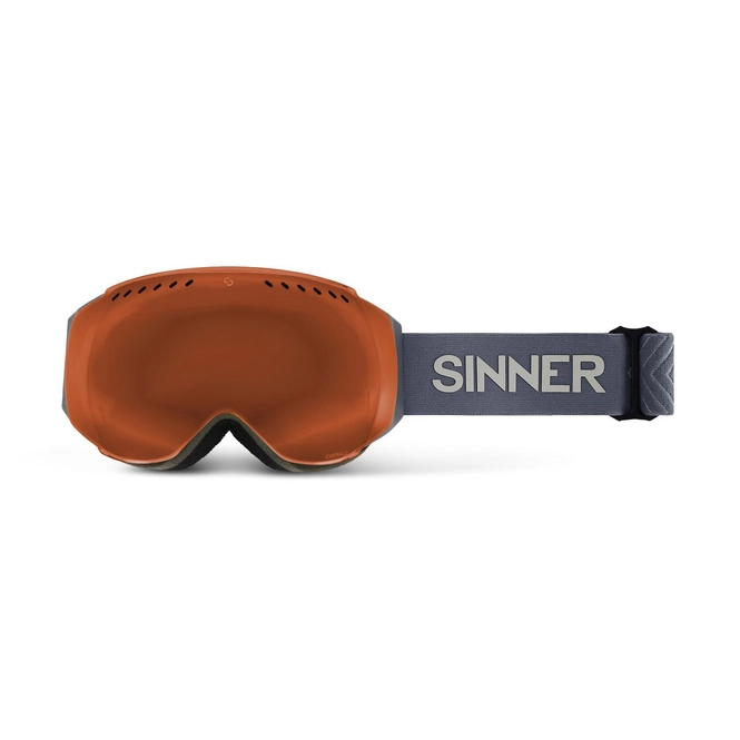 Ski Goggles Sinner Emerald Matte Dark Grey Double Orange Vent