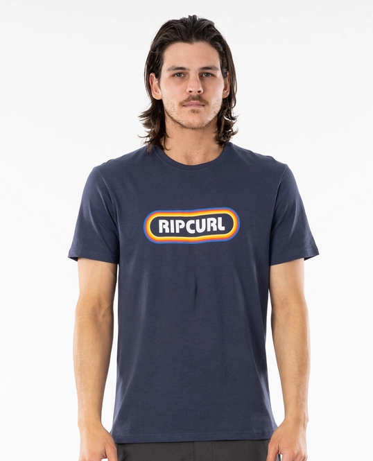T-Shirt Rip Curl Men Surf Revival Hey Muma Tee SS Navy